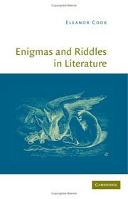 Cover of: Enigmas and riddles in literature by Eleanor Cook