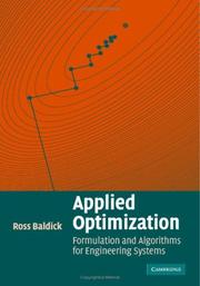 Cover of: Applied Optimization: Formulation and Algorithms for Engineering Systems