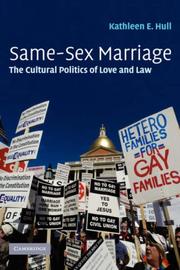 Same-Sex Marriage by Kathleen E. Hull