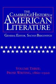 Cover of: Cambridge History of American Literature, 8 Volume Set (The Cambridge History of American Literature)