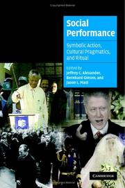 Cover of: Social Performance by 