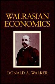 Cover of: Walrasian economics