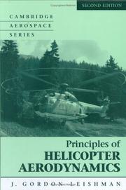 Cover of: Principles of helicopter aerodynamics by J. Gordon Leishman