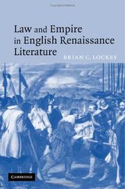 Cover of: Law and Empire in English Renaissance Literature