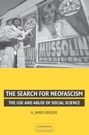 Cover of: The search for neofascism by A. James Gregor