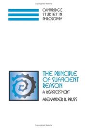 The principle of sufficient reason by Alexander R. Pruss