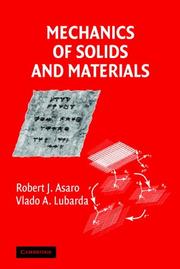 Cover of: Mechanics of solids and materials