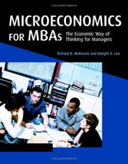 Cover of: Microeconomics for MBAs: The Economic Way of Thinking for Managers