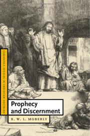 Cover of: Prophecy and Discernment (Cambridge Studies in Christian Doctrine)