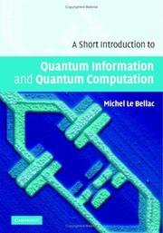 Cover of: A Short Introduction to Quantum Information and Quantum Computation