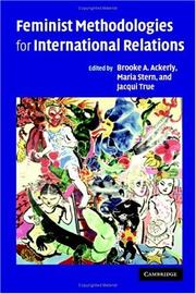 Cover of: Feminist methodologies for international relations