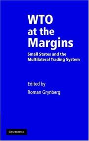 Cover of: WTO at the Margins: Small States and the Multilateral Trading System