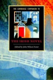 Cover of: The Cambridge Companion to the Irish Novel (Cambridge Companions to Literature)