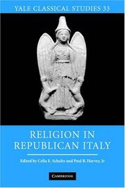 Cover of: Religion in Republican Italy (Yale Classical Studies) by 