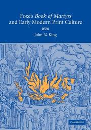 Cover of: Foxe's 'Book of Martyrs' and Early Modern Print Culture by John N. King
