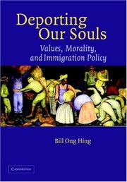 Cover of: Deporting Our Souls by Bill Ong Hing