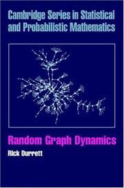 Random Graph Dynamics (Cambridge Series in Statistical and Probabilistic Mathematics) by Rick Durrett