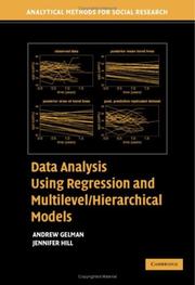 Cover of: Data Analysis Using Regression and Multilevel/Hierarchical Models by Andrew Gelman, Jennifer Hill