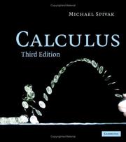 Cover of: Calculus by Michael Spivak
