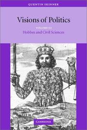 Cover of: Visions of Politics, Vol. 3: Hobbes and Civil Science