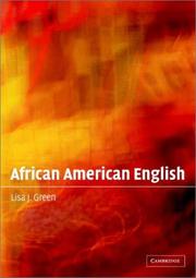 Cover of: African American English: a linguistic introduction