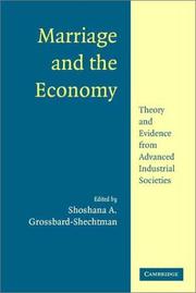 Cover of: Marriage and the Economy by 