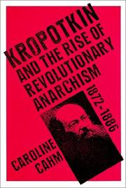 Cover of: Kropotkin by Caroline Cahm