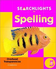 Cover of: Searchlights for Spelling Year 5 Overhead Transparencies (Searchlights for Spelling) by Chris Buckton, Pie Corbett