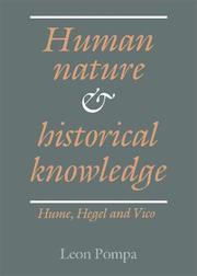 Human Nature and Historical Knowledge by Leon Pompa