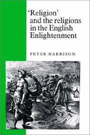 Cover of: 'Religion' and the Religions in the English Enlightenment