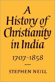 Cover of: A History of Christianity in India by Stephen Neill