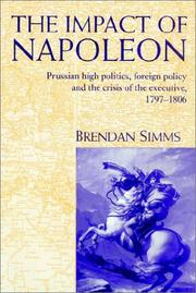 Cover of: The Impact of Napoleon by Brendan Simms, Brendan Simms