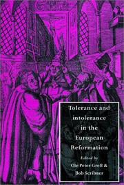 Cover of: Tolerance and Intolerance in the European Reformation