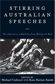 Cover of: Stirring Australian Speeches: Definitive Collection from Botany to Bali