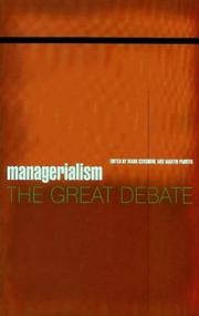 Cover of: Managerialism by Mark Considine, Martin Painter