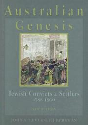 Cover of: Australian genesis by John S. Levi