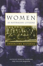 Cover of: Women as Australian Citizens: Underlying Histories (Sustainability & the Environment)