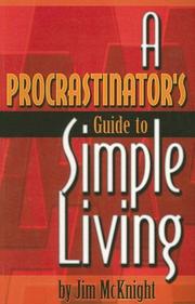 Cover of: A Procrastinator's Guide to Simple Living