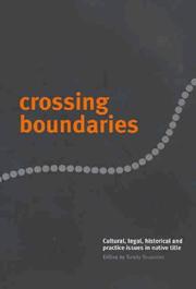 Cover of: Crossing boundaries by edited by Sandy Toussaint.