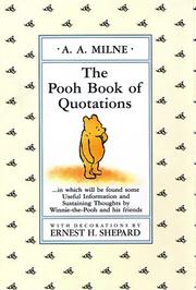 Cover of: The Pooh book of quotations by A. A. Milne