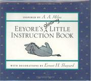 Cover of: Eeyore's gloomy little instruction book by Joan Powers