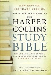 Cover of: HarperCollins Study Bible - Student Edition by Harold W. Attridge, Society Of Biblical Literature