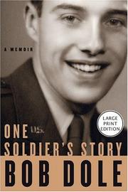 Cover of: One Soldier's Story LP by Bob Dole