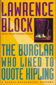 Cover of The burglar who liked to quote Kipling