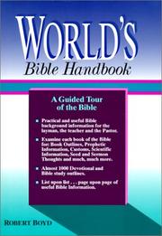 Cover of: World's Bible Handbook by Robert T. Boyd