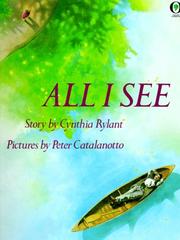 Cover of: All I See by Jean Little