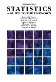 Cover of: Statistics: A Guide to the Unknown (Wadsworth & Brooks/Cole Statistics/Probability Series)
