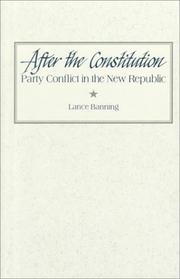 Cover of: After the Constitution: Party Conflict in the New Republic