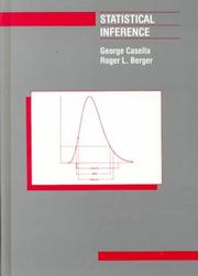 Cover of: Statistical inference by George Casella