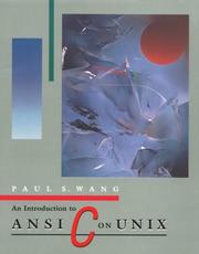 Cover of: An introduction to ANSI C on UNIX by Paul S. Wang